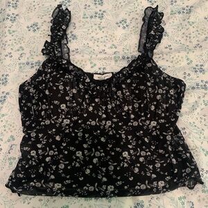 New without tag. medium Black crop top